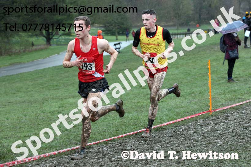 Senior boys 2019 New Balance English Schools Cross Country Champs, Temple Newsam, Leeds. Photo:  David T. Hewitson/Sports for All Pics